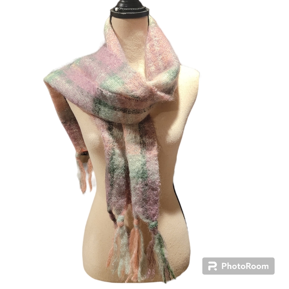 St Albans Mohair Pile Scarf Shawl Made In Australia